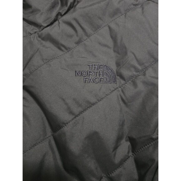 The North Face Womens sz L Black Quilted Jacket Fur Lined Full Zip - Picture 3 of 6